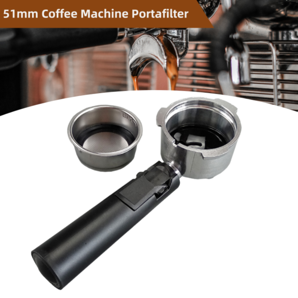 Filtri Per Caffettiera Filtro Caffè In Acciaio Inossidabile Non Pressurizzato - Cestello Poroso A Strato Singolo Per Macchina Espresso Filtro Caffe Americano