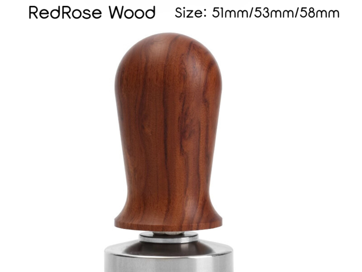 Pressino Per Caffè Da 58 Mm In Legno E Acciaio Inox – Livellatore A 3 Pale Con Profondità Regolabile - 3
