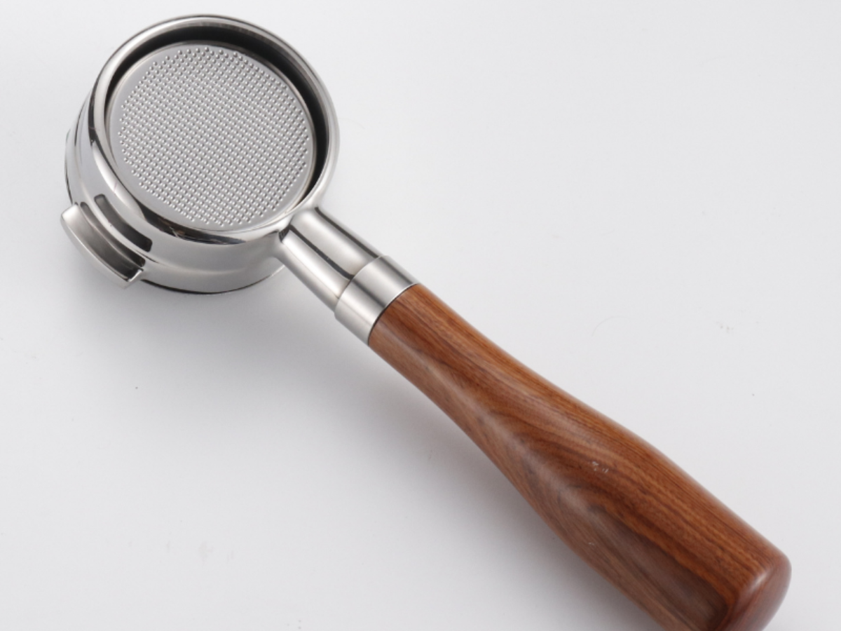 Portafiltro in acciaio inossidabile a 3 orecchie da 58 mm per caffettiera Barsetto filtro grande manico singolo/doppio beccuccio accessori per caffè  15