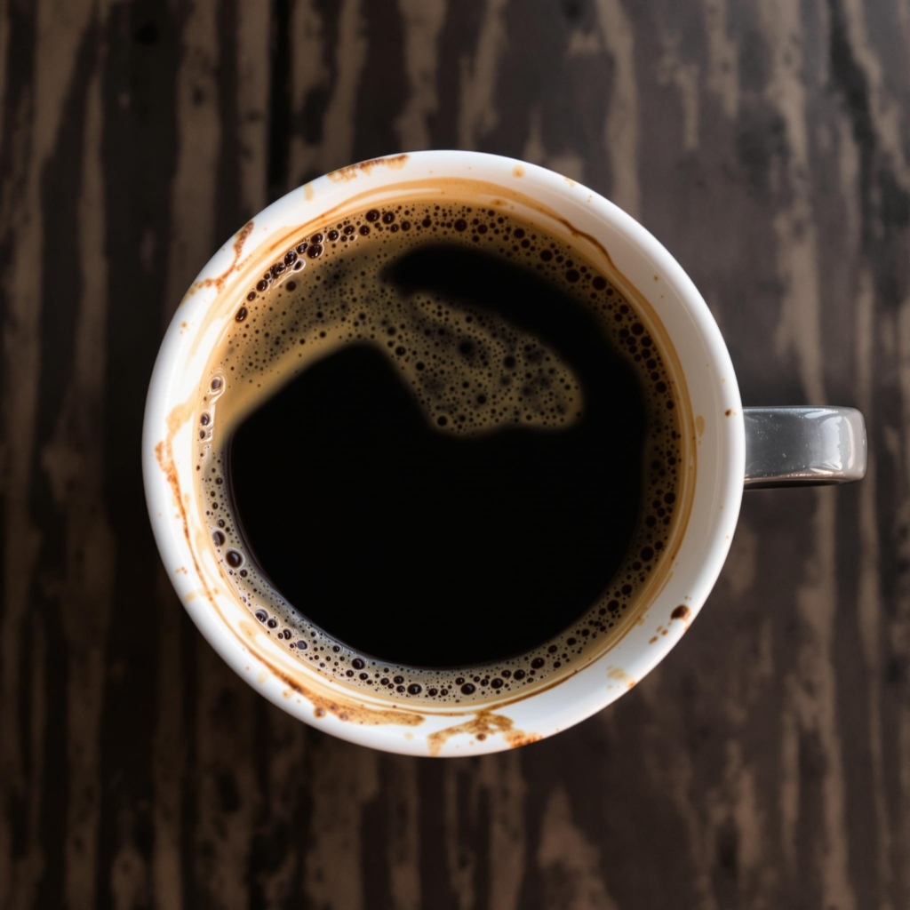 Cup of espresso looking unappetizing