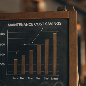 graph showing maintenance cost savings