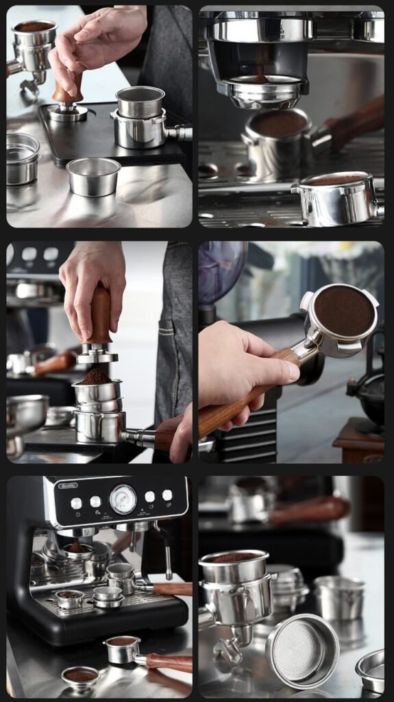 Professional portafilters for semi-professional machines Portafilter upgrades for home machines