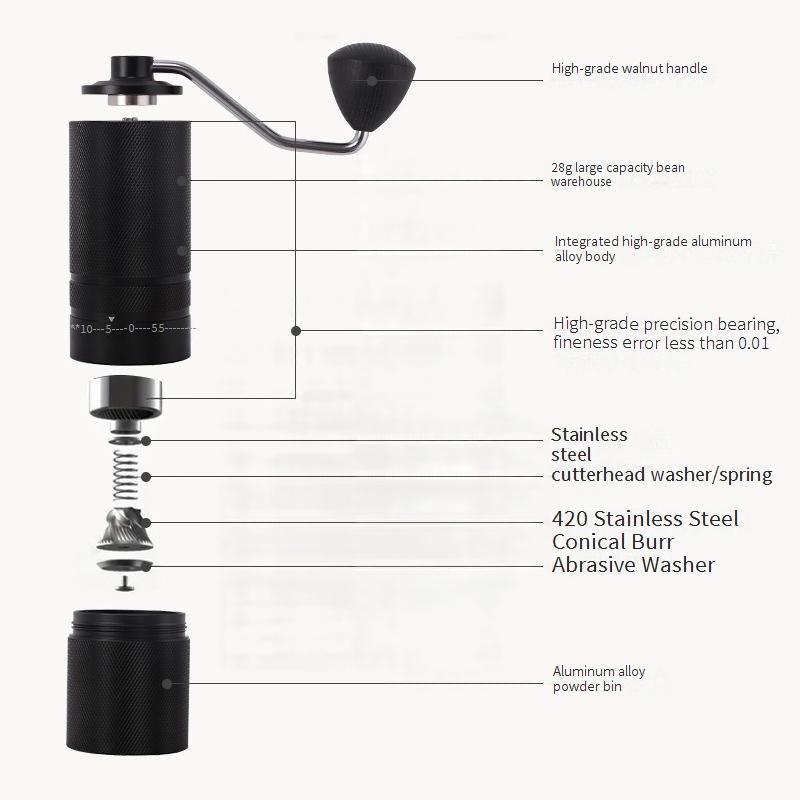 manual coffee grinder features