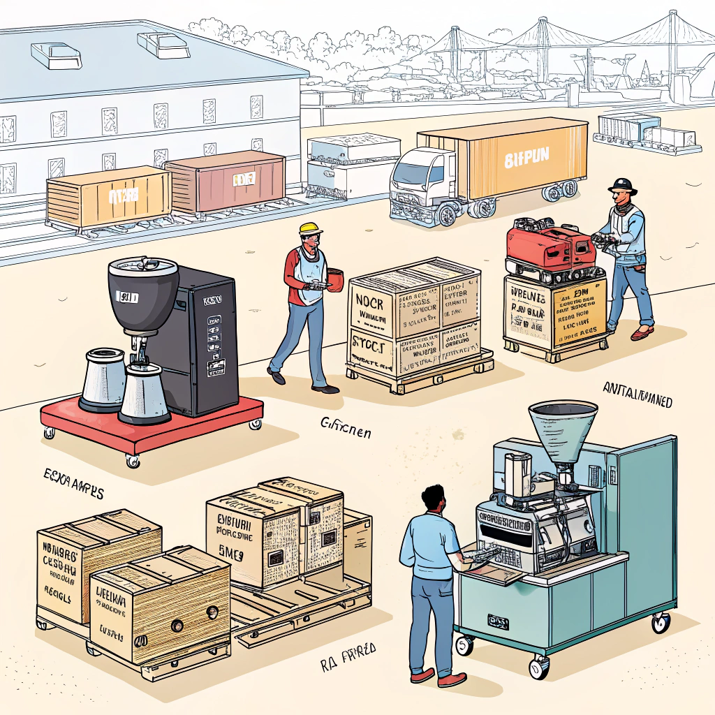 Coffee equipment international shipping logistics