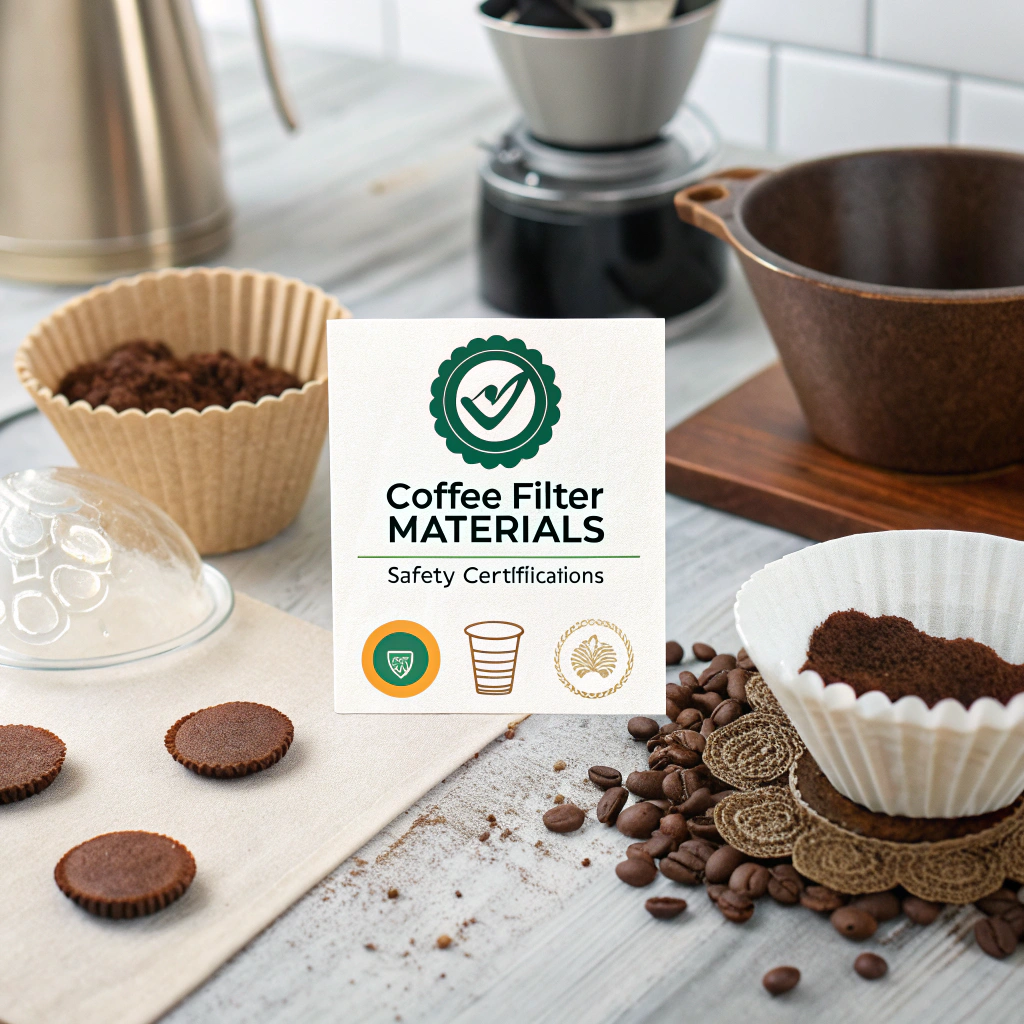 Coffee filter material safety certifications
