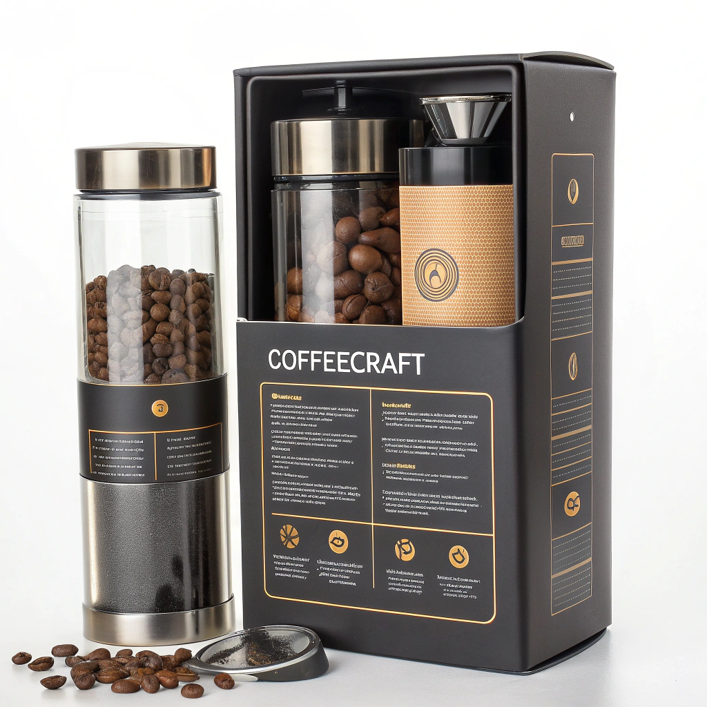 Coffee tool packaging and labeling