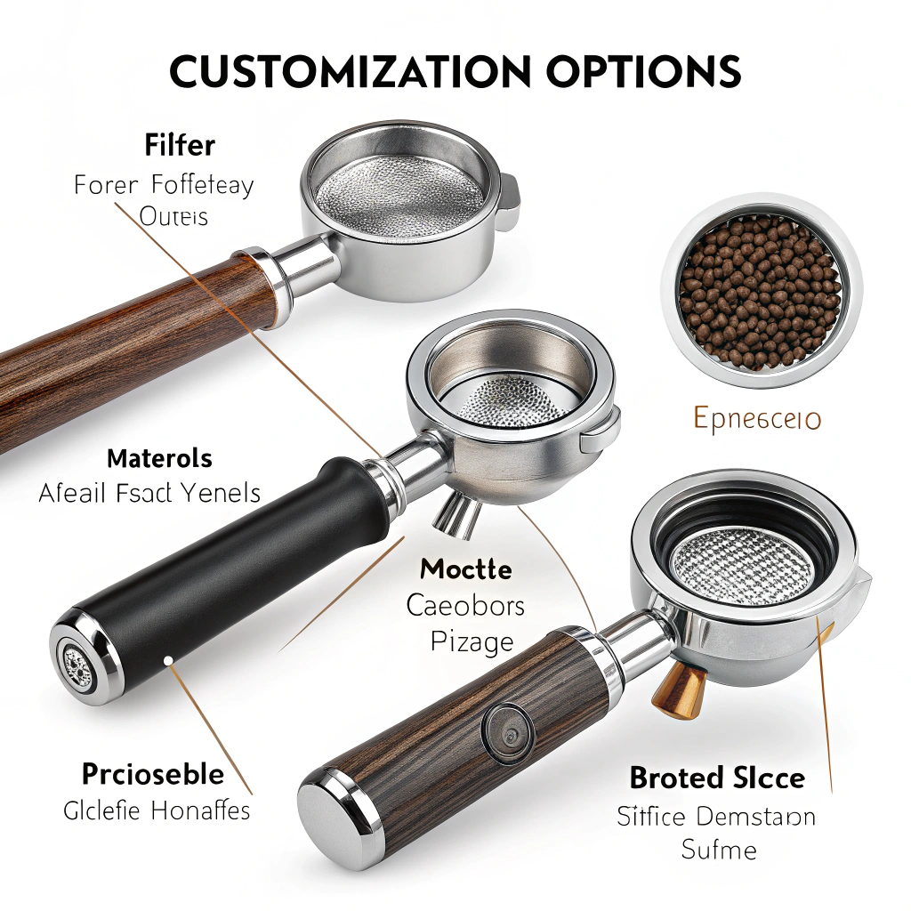 Customization options for portafilters