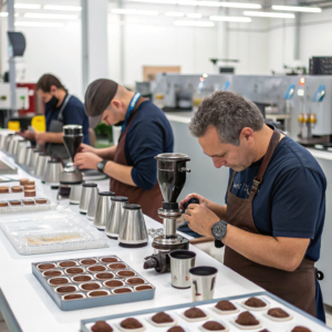 Coffee tools manufacturing facilities in China with production equipment