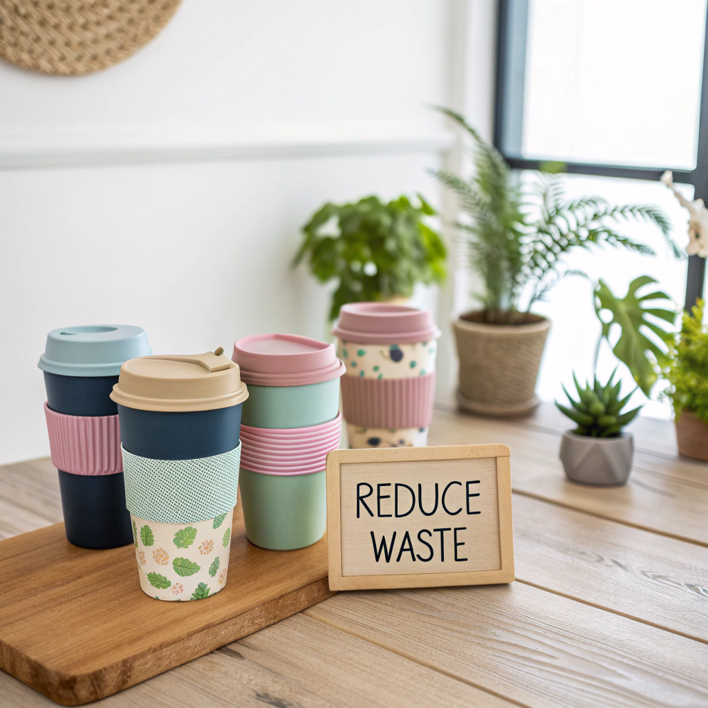 reusable coffee cups and waste reduction