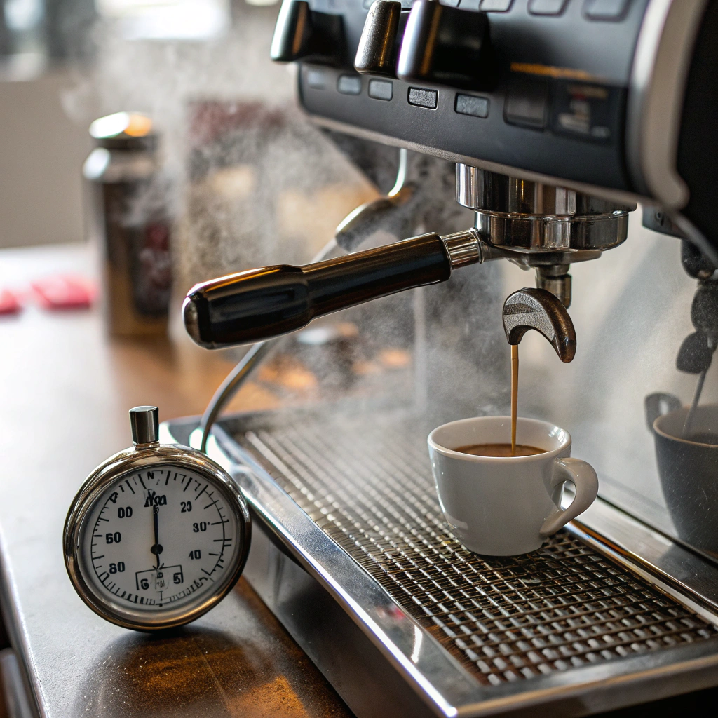 timing espresso extraction