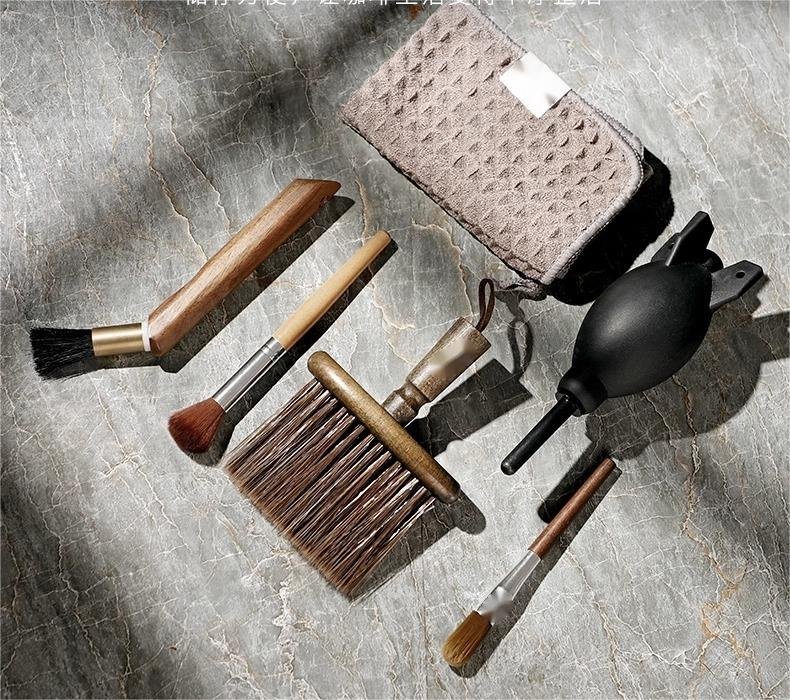 Different types of coffee equipment cleaners