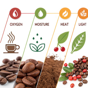 The four enemies of coffee freshness