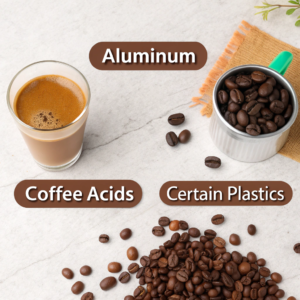 materials to avoid in coffee equipment
