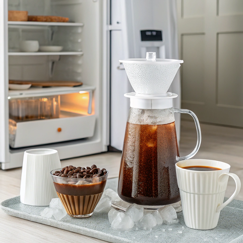cold brew coffee storage and serving