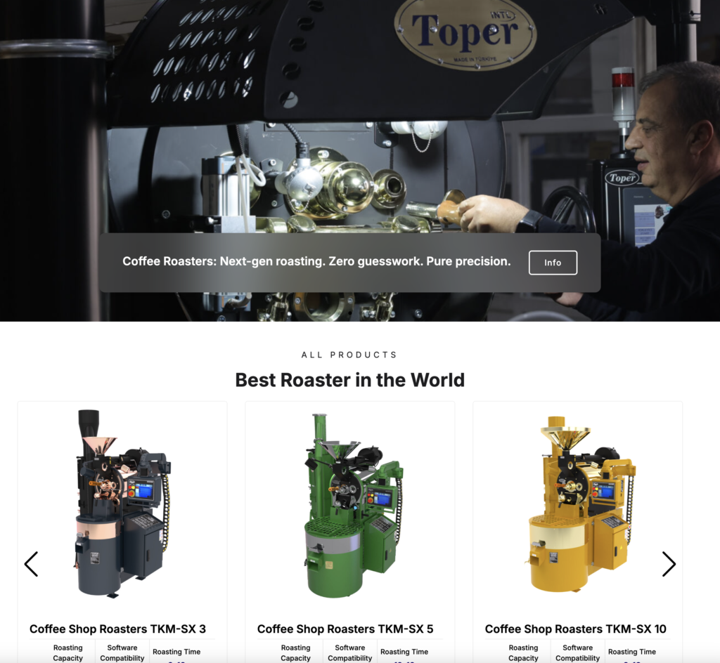 Toper coffee roasting equipment