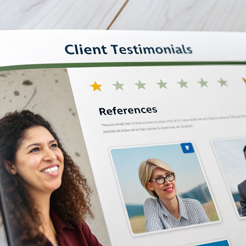 client testimonials and references