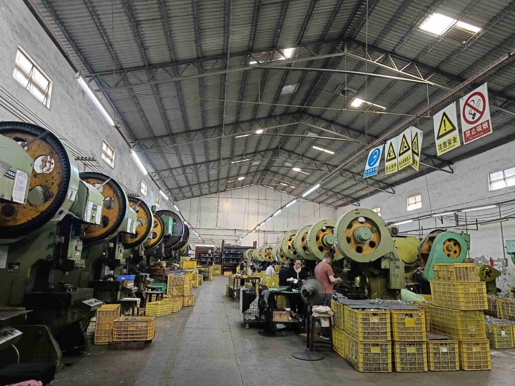 Coffee filter basket manufacturing process in factory